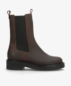 MADISON VALE - Brun læder - Chelsea støvle Dame