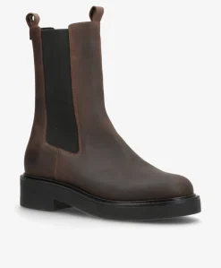 MADISON VALE - Brun læder - Chelsea støvle Dame