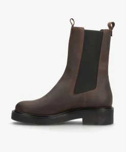 MADISON VALE - Brun læder - Chelsea støvle Dame