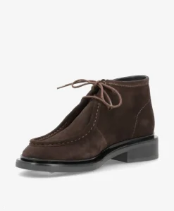 MAGNOLIA S - Brun ruskind - Snørestøvle Dame