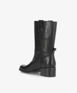 MARTINA - Mellemlang støvle dame - Sort