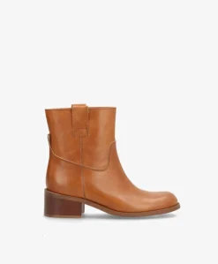 MARTINA LOW - Støvle Dame - Cognac