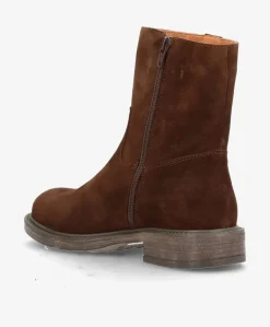 MATTIE S - Mørkebrun ruskind - Høje støvler Dame