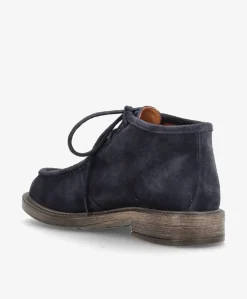 MOANA S - Blå ruskind - Ankelstøvler Dame