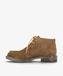 MOANA S - Mørk beige ruskind - Ankelstøvler Dame