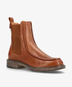 MORGAN - Mellembrun læder - Ankelstøvle Dame