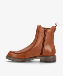 MORGAN - Mellembrun læder - Ankelstøvle Dame