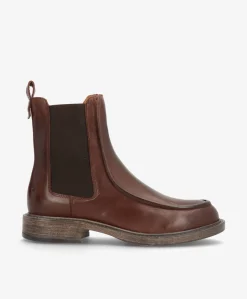 MORGAN - Mørkebrun læder - Ankelstøvle Dame