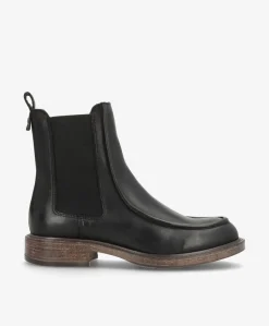 MORGAN - Sort læder - Ankelstøvle Dame