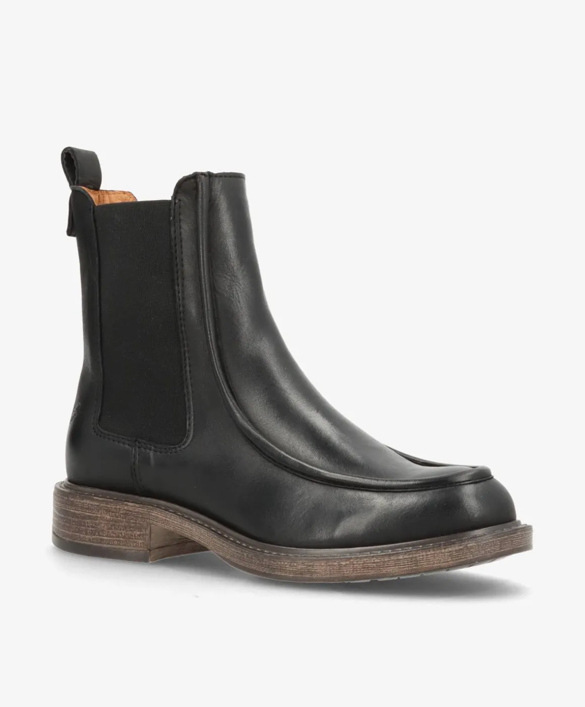 MORGAN - Sort læder - Ankelstøvle Dame