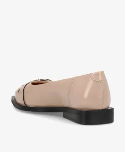 MUST - Ballerina - Beige lak læder
