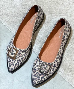 MUST S - Dame Ballerina - Leopard lys ruskind