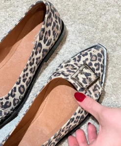 MUST S - Dame Ballerina - Leopard lys ruskind