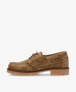 NAUTICA S - Mørk beige ruskind - Sejlersko