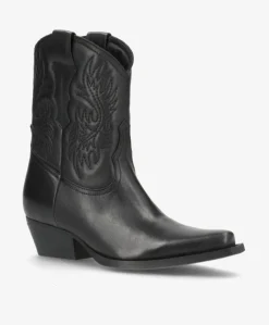 NELLIE T - Cowboy Støvle - Sort