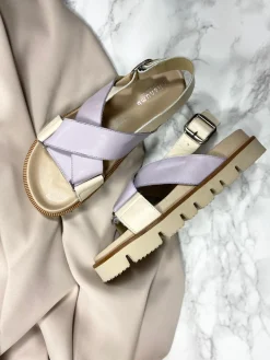 NOELLE - Dame Sandal - beige/lavender