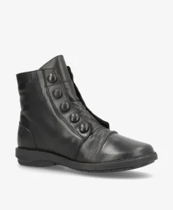 PALMEIRA Sort - Ankel støvle - læder