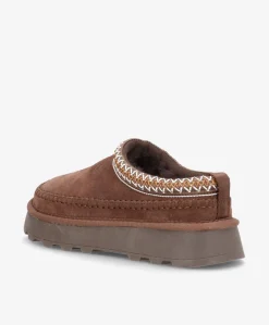 POSH - Dame Hjemmesko - Mørkebrun ruskind