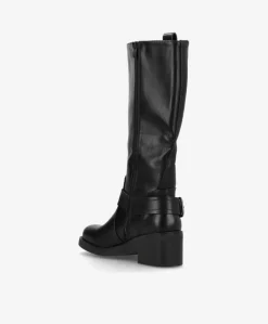 Sallie - Biker støvle lang - Sort