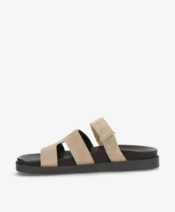 SELENA S - Beige ruskind - Sliders