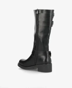 Svea - Biker støvle lang - Sort