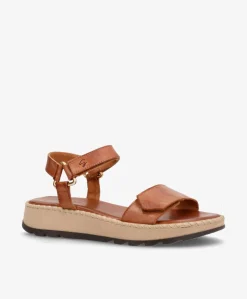 TILDE - Brun læder - Sandaler platform Dame