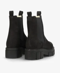 VALERIA N warm - Sort nubuck læder - 100% Uldfoer