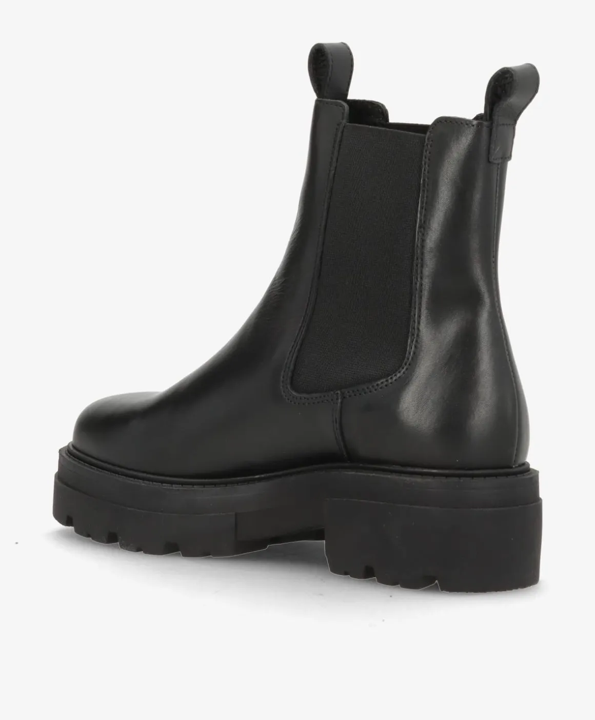 VALERIA SEA - Sort læder - Chelsea støvle Dame