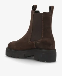 VALERIA SEA S - Brun ruskind - Chelsea støvle Dame