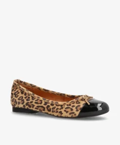 VERONICA S - Leopard ruskind m. lak - Ballerina