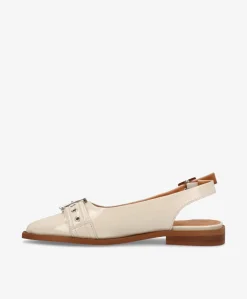 WANT - Slingback - CML Beige lak læder