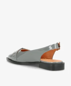 WANT - Slingback - Grå lak læder