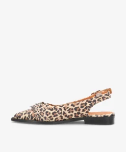 WANT S - Slingback - Leopard lys ruskind